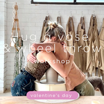 Valentine's day Wheel Throw & Hug Vase